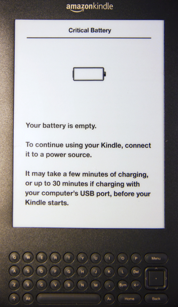 Kindle battery تعرف على جهاز كيندل Amazon Kindle الجيل الثالث